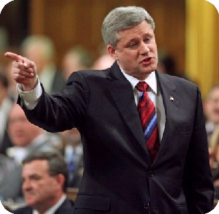 Stephen Harper Pointing