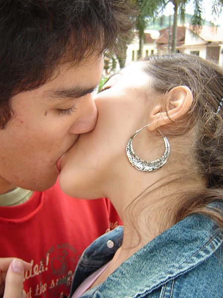 Teens Kissing